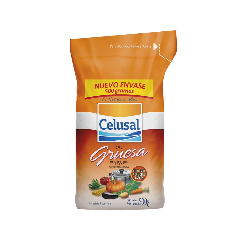 Sal Gruesa Paquete Celusal 500 Gr.