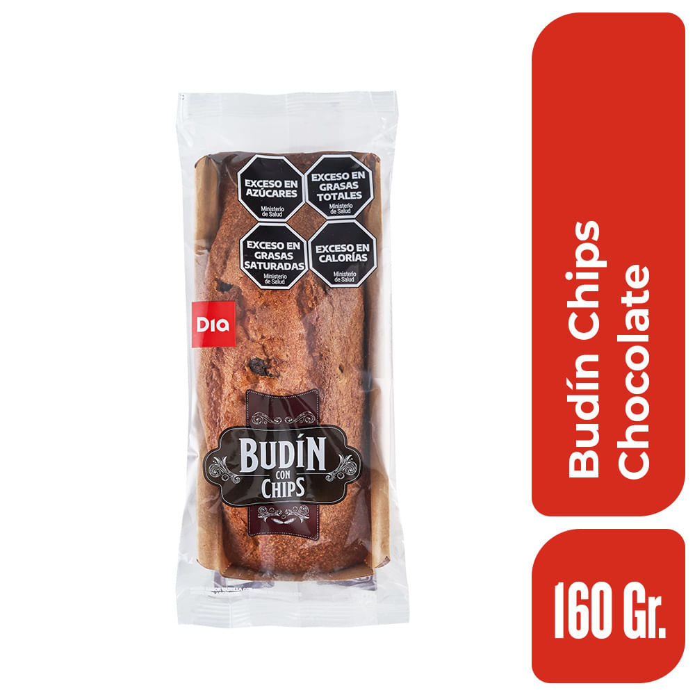 Budin Con Chips Dia 160 Gr.