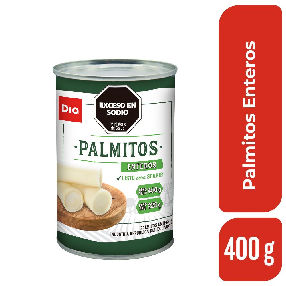 Palmitos Enteros Dia 400 Gr.