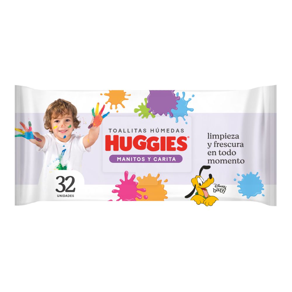 Toallitas Húmedas Huggies Manitos y Caritas 32 Ud
