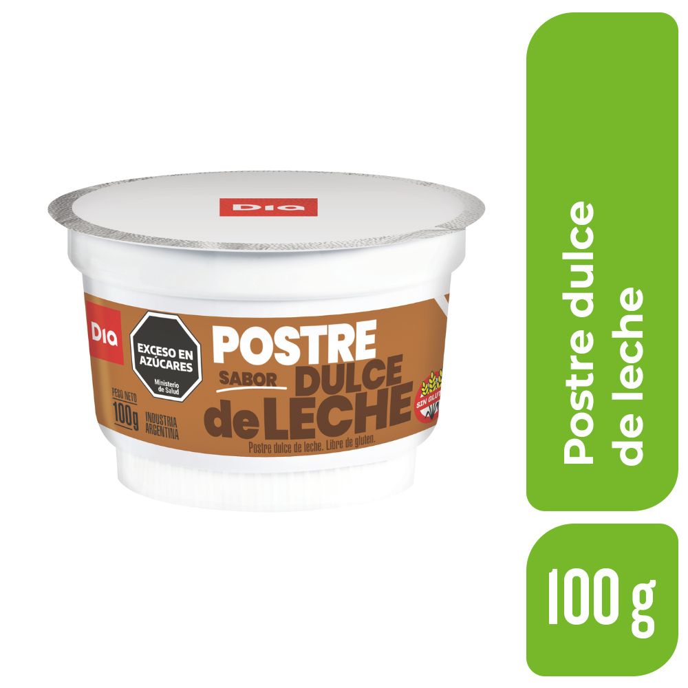 Postre Dulce de Leche Dia 100 gr.