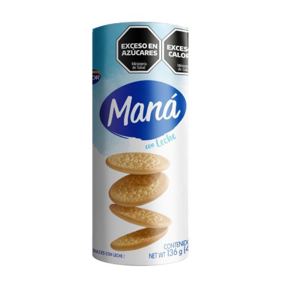 Galletitas Vainilla Con Leche Mana 136 Gr.