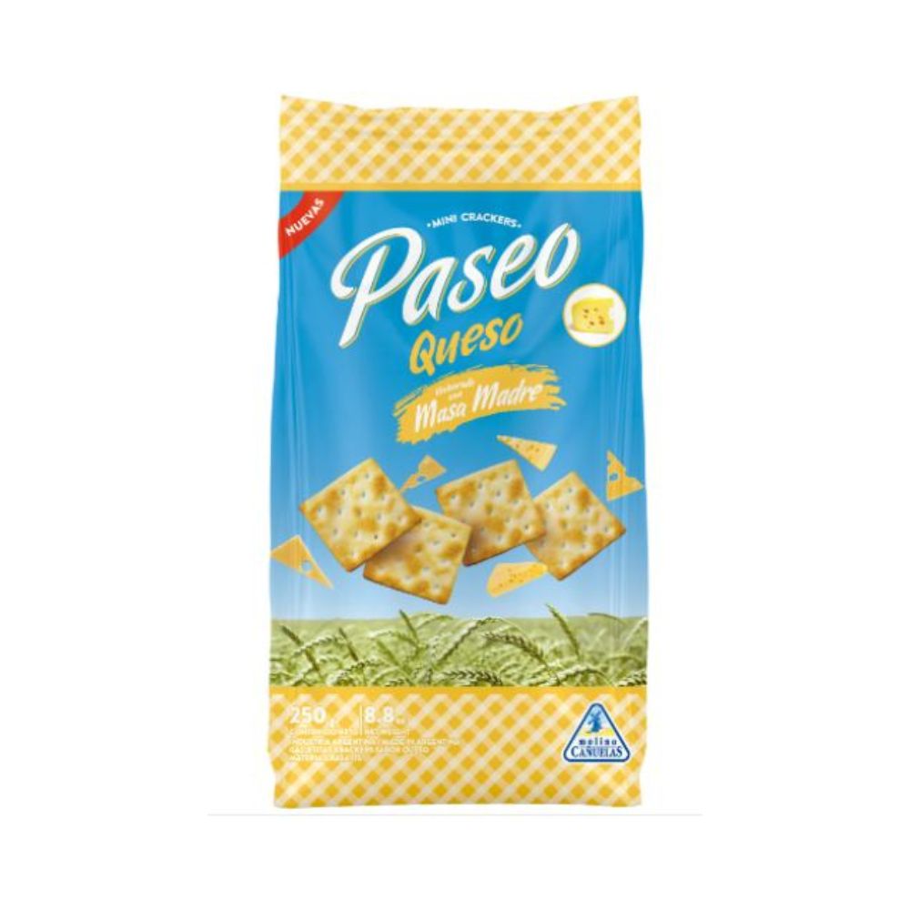 Galletitas Cracker Queso Paseo 250 Gr.