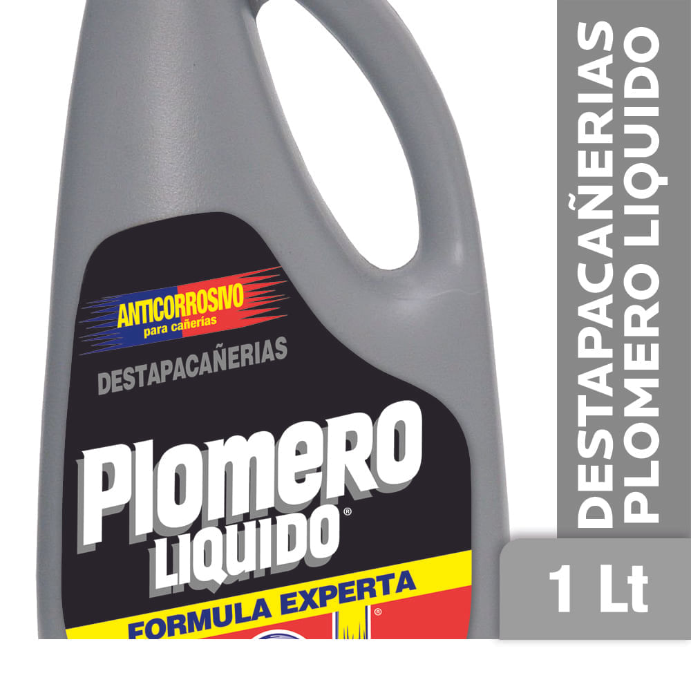 Destapacañerías Plomero Líquido botella 1 Lt.