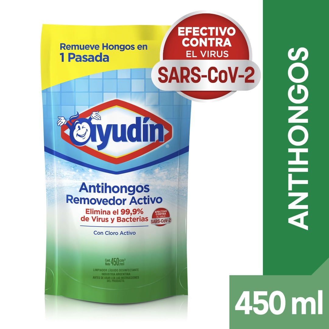 Limpiador Antihongos Ayudín Removedor Activo Doypack 450 Ml.
