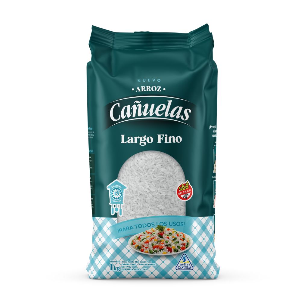Arroz Largo Fino Cañuelas 1 Kg.