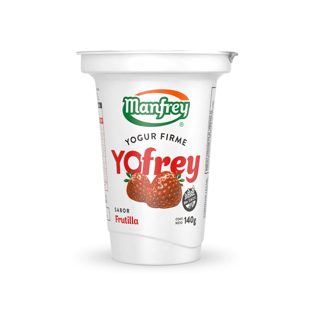 Yogur Parcialmente Descremado Frutilla Yofrey 140 Gr.