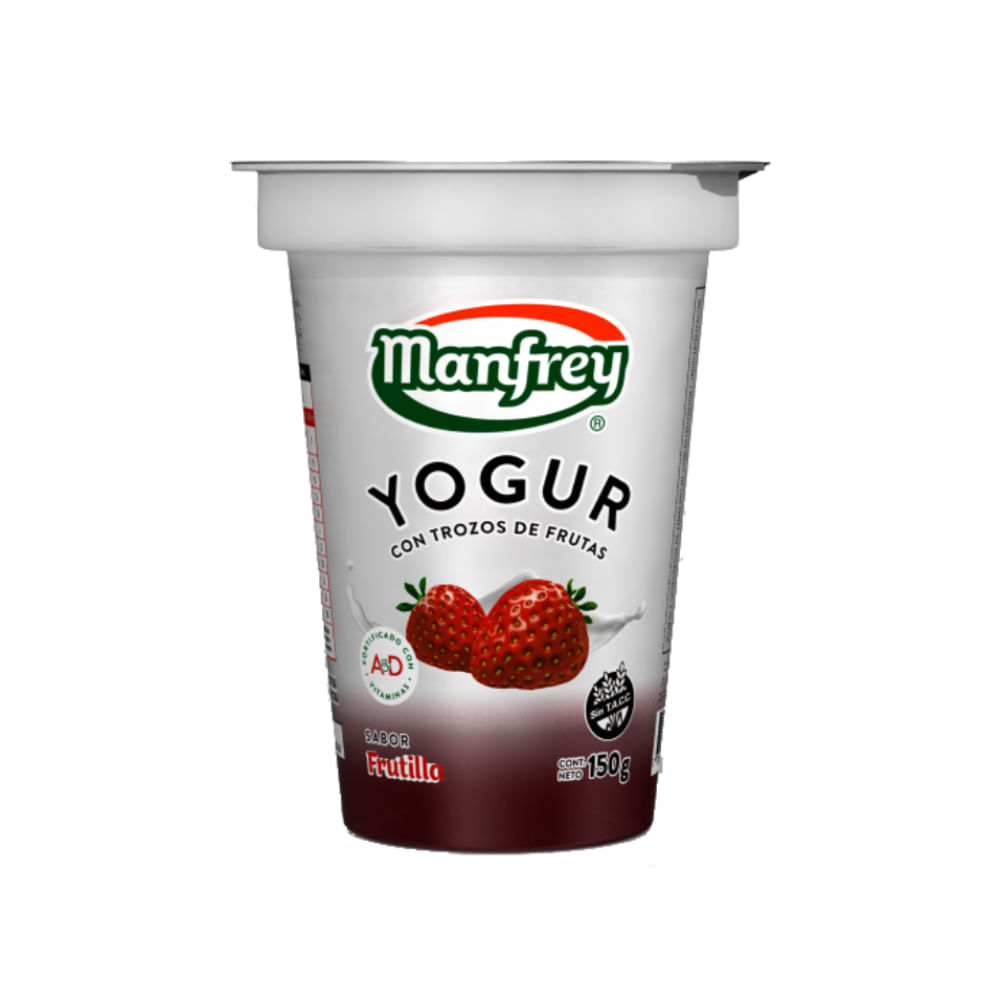 Yogur Parcialmente Descremado Con Frutos Manfrey 150 Gr.