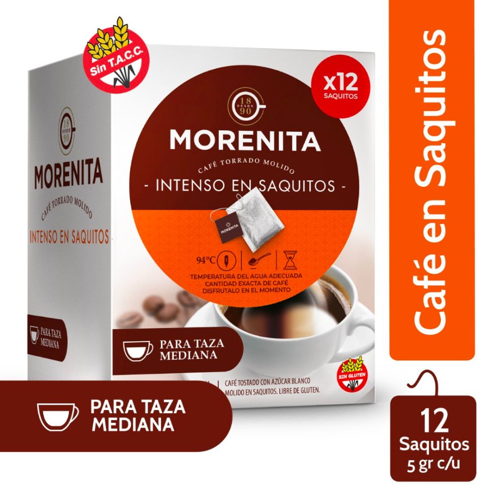 Cafe En Saquitos Morenita 12 Ud.