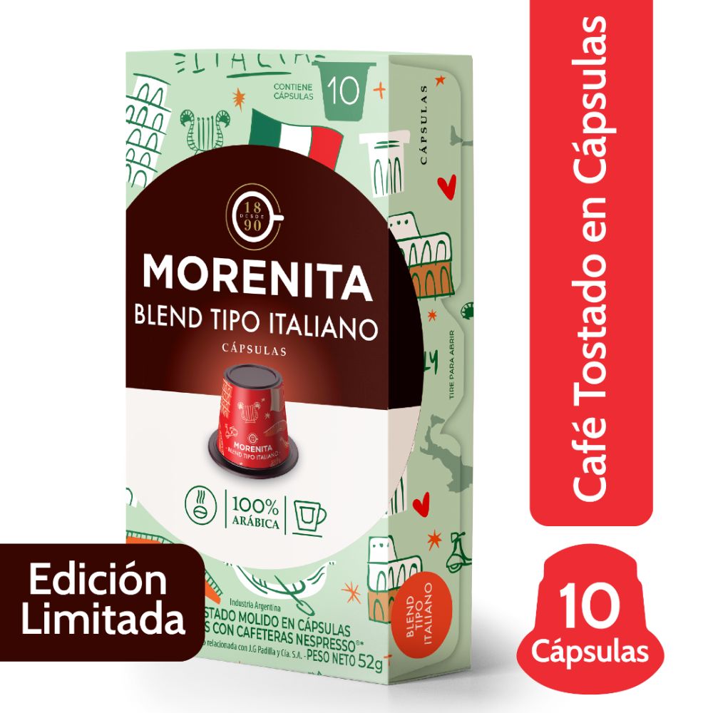 Capsulas Italia Nespresso Morenita 10 Ud.