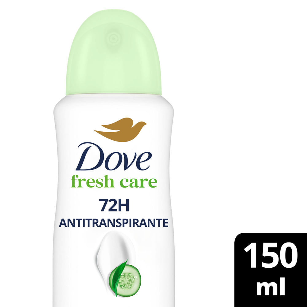 Antitranspirante Dove Fresh Care Pepino En Aerosol 150 Ml.