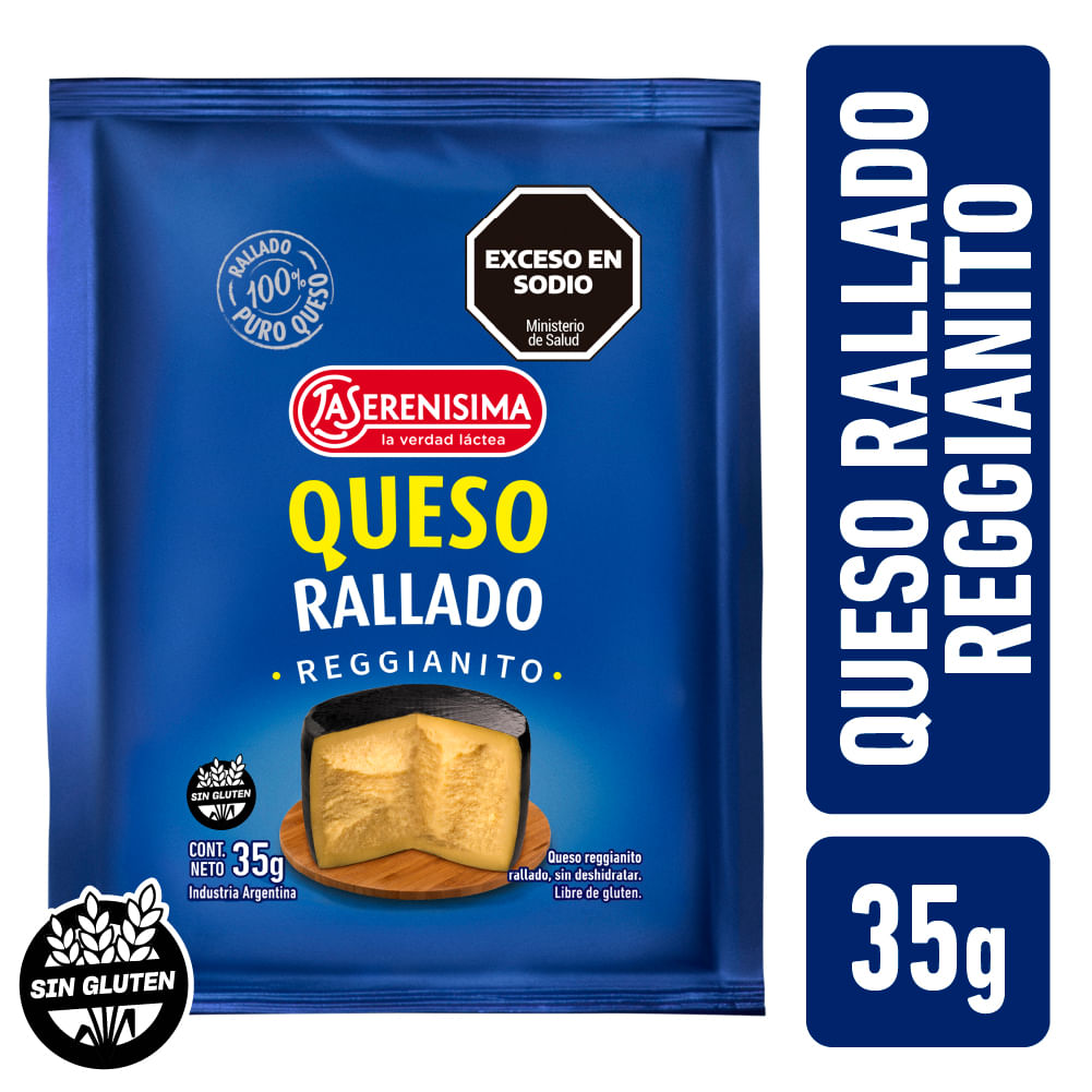 Queso Reggianito Rallado La Serenisima 35 Gr.