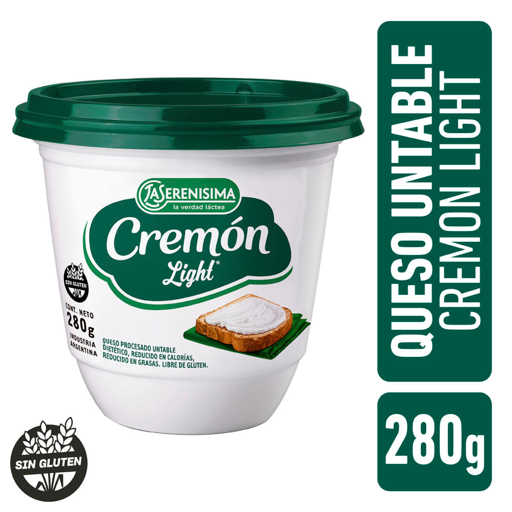 Queso Untable La Serenísima Cremón 280 Gr.