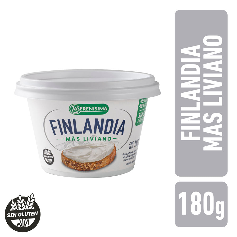 Queso Finlandia Reducido En Calorías La Serenisima 180 Gr.