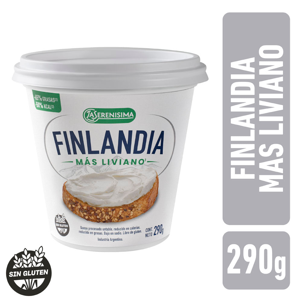 Queso Finlandia Reducido En Calorías La Serenisima 290 Gr.