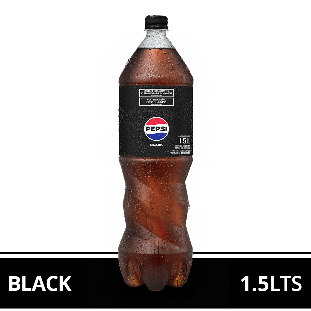 Gaseosa Pepsi Black Botella 1,5 Lt.
