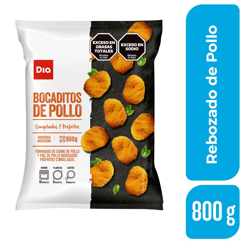 Bocaditos de Pollo DIA 800 Gr.
