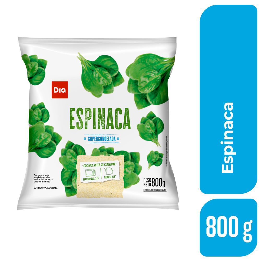 Espinaca Congelada Dia 800 Gr.