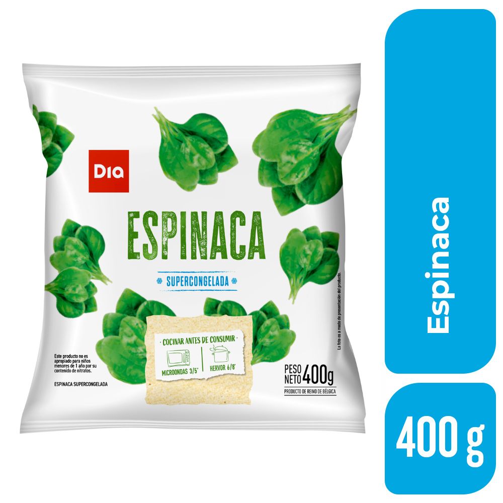 Espinaca Congelada Dia 400 Gr.