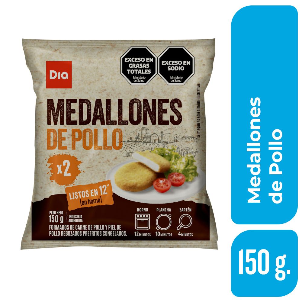 Medallon de Pollo Dia 150 Gr.