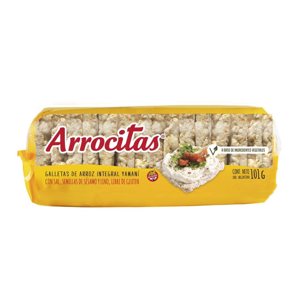 Galletas De Arroz Arrocitas Con Sal 101 Gr.