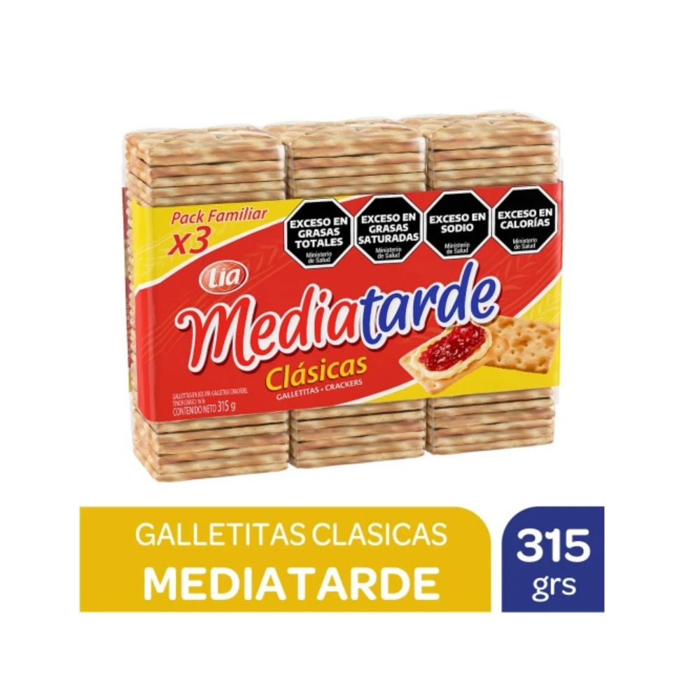 Galletitas Crackers Mediatarde 315 Gr.