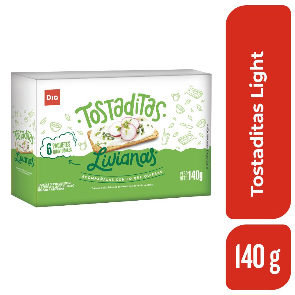 Tostaditas Light Dia 140 Gr.