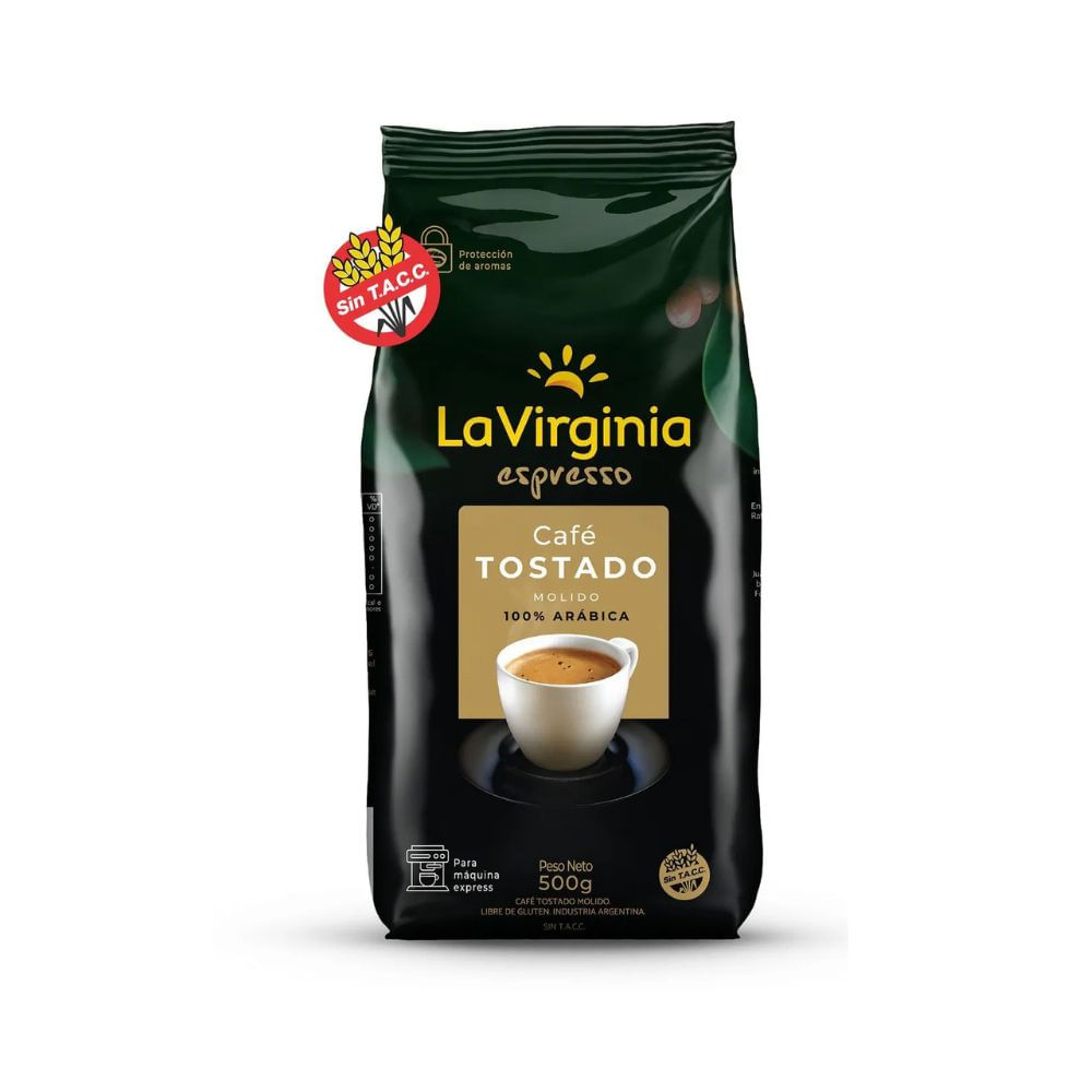 Cafe Molido Tostado La Virginia 500 Gr.