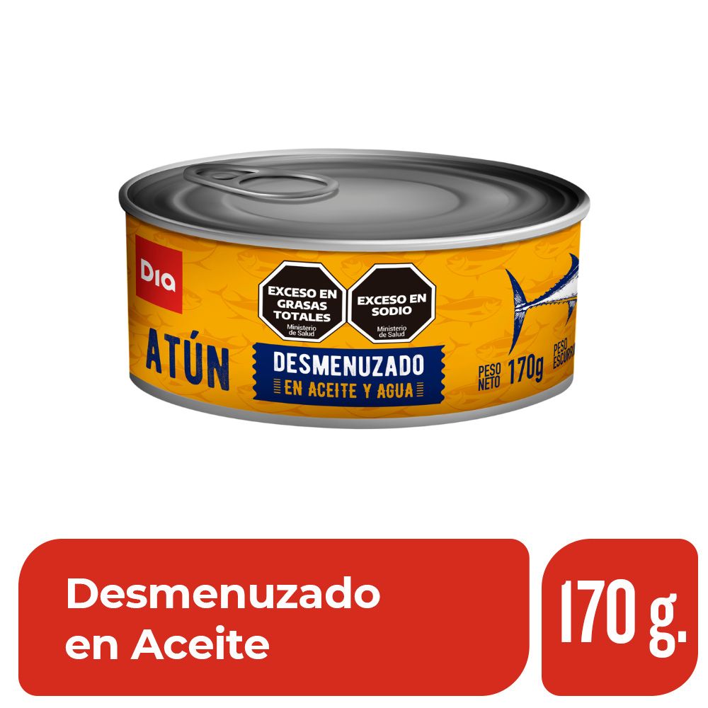 Atún Desmenuzado en Aceite Dia 170 Gr.
