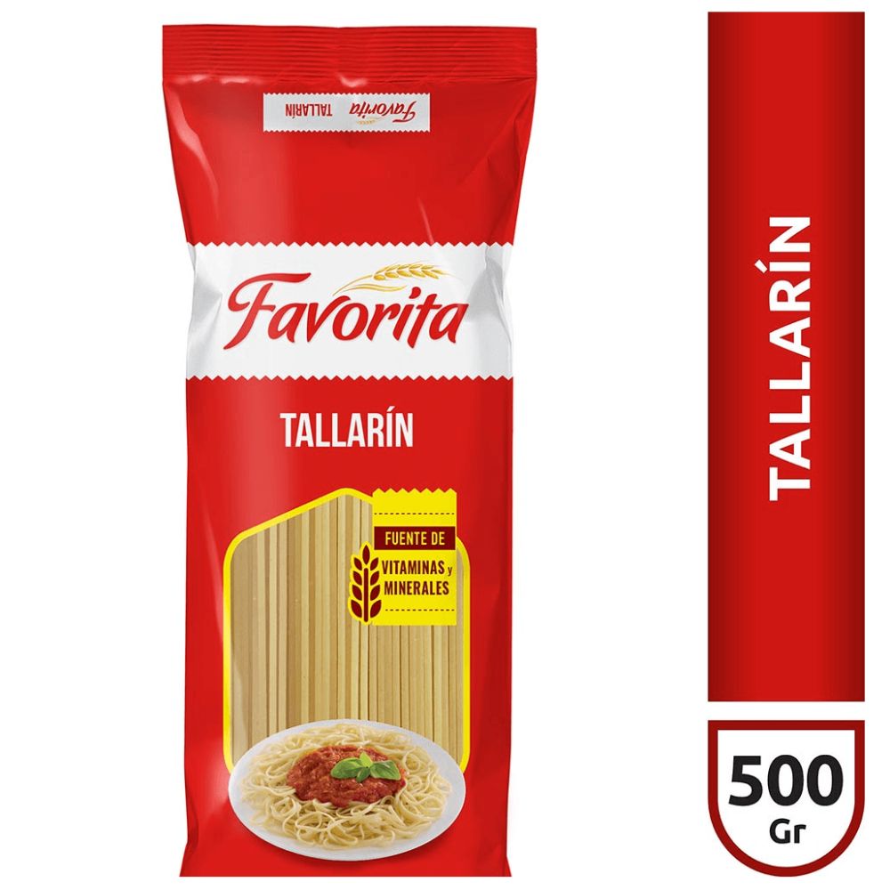 Fideos Tallarín Favorita 500 Gr.