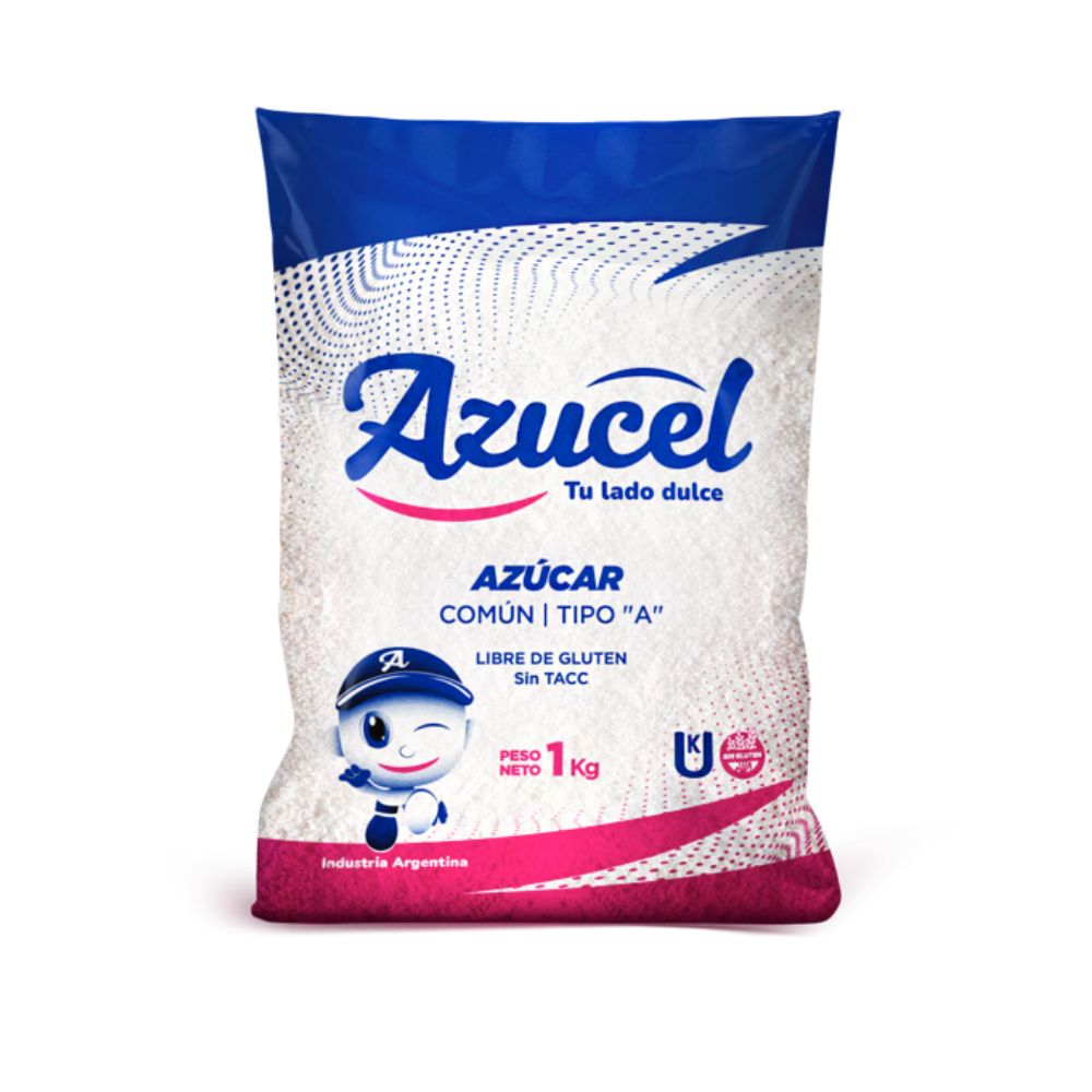 Azúcar Azucel Común tipo A 1 Kg.