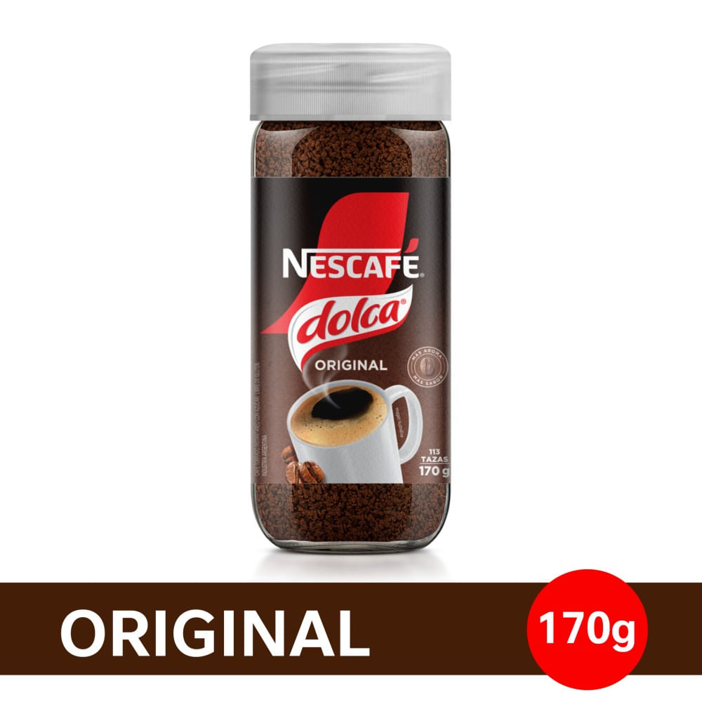 Nescafé Dolca Original Frasco X 170 Gr.