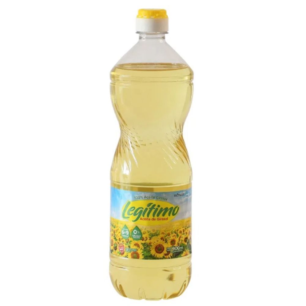 Aceite de Girasol Legítimo 900 Ml.
