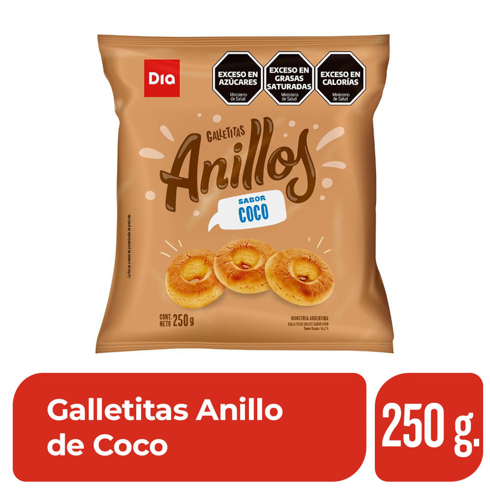 Galletitas Anillo de Coco Dia 250 Gr.