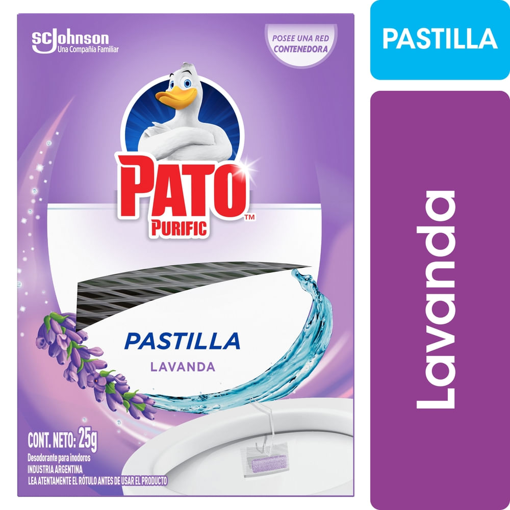 Limpiador Inodoro Pastillas Pato Lavanda 25 Gr.