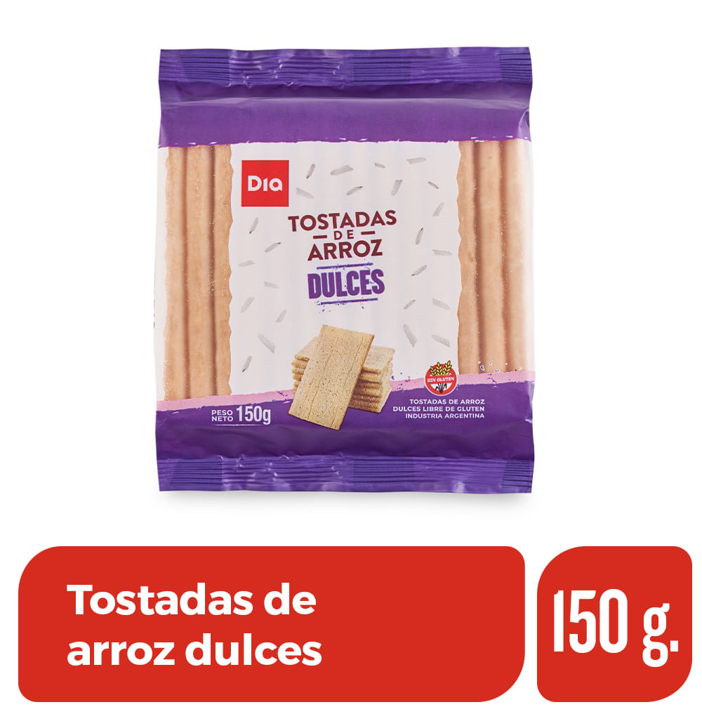 Bizcochos De Arroz Dulces Dia 100 Gr.