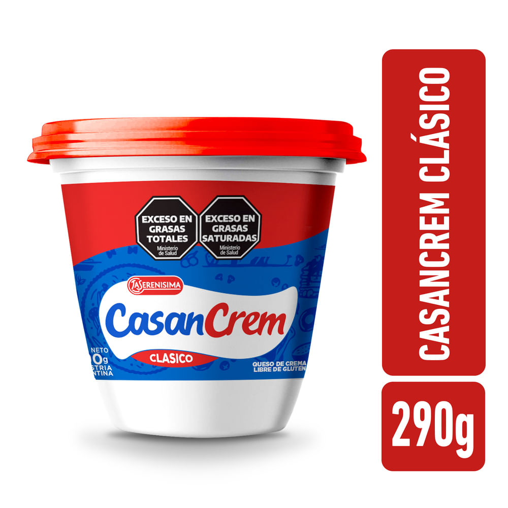 Queso Crema ClÃ¡sico Casancrem 290 Gr.