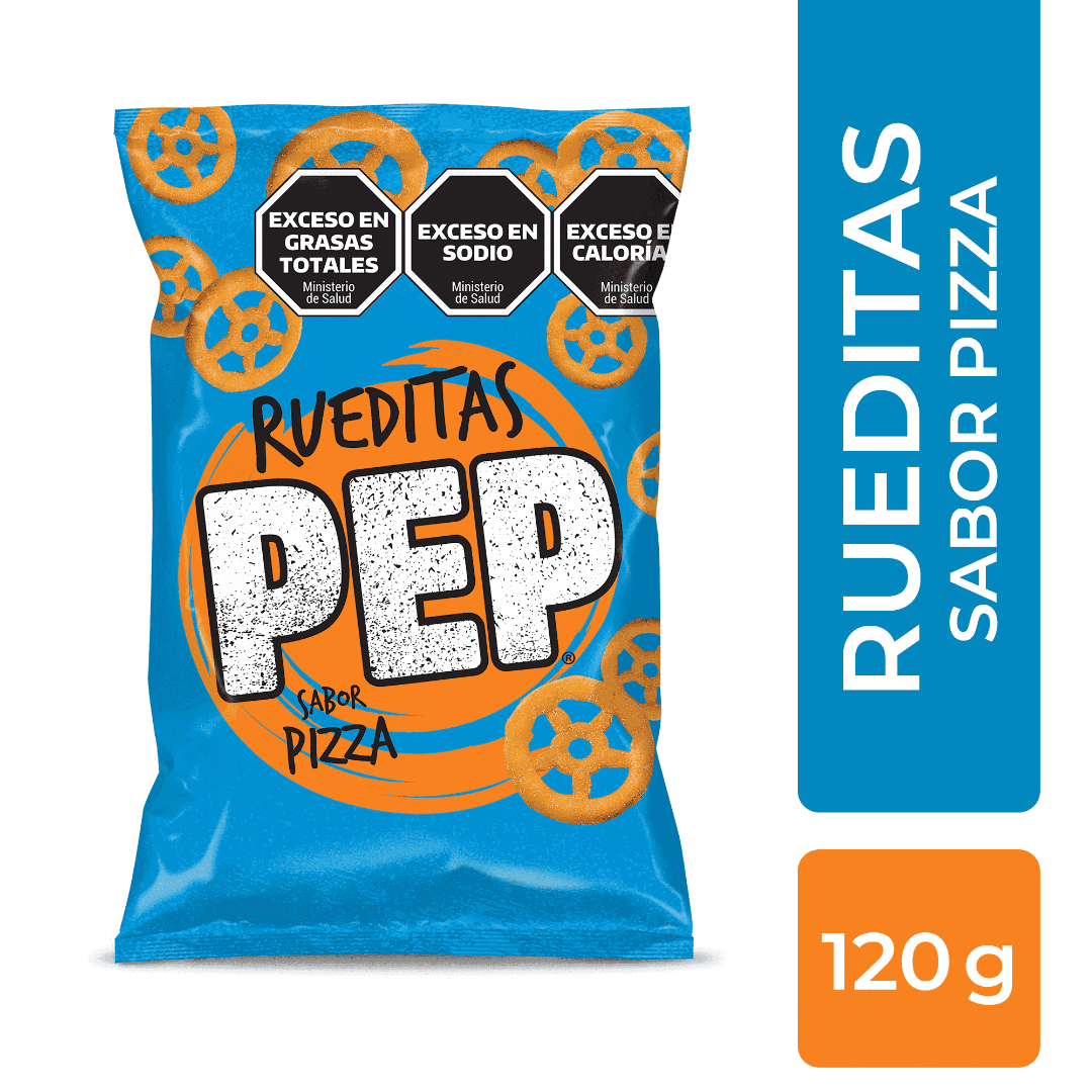 Snack Pep Rueditas Pizza 120 Gr.