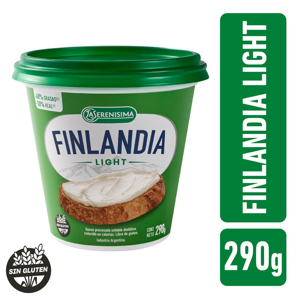 Queso Untable Finlandia Light 290 Gr.