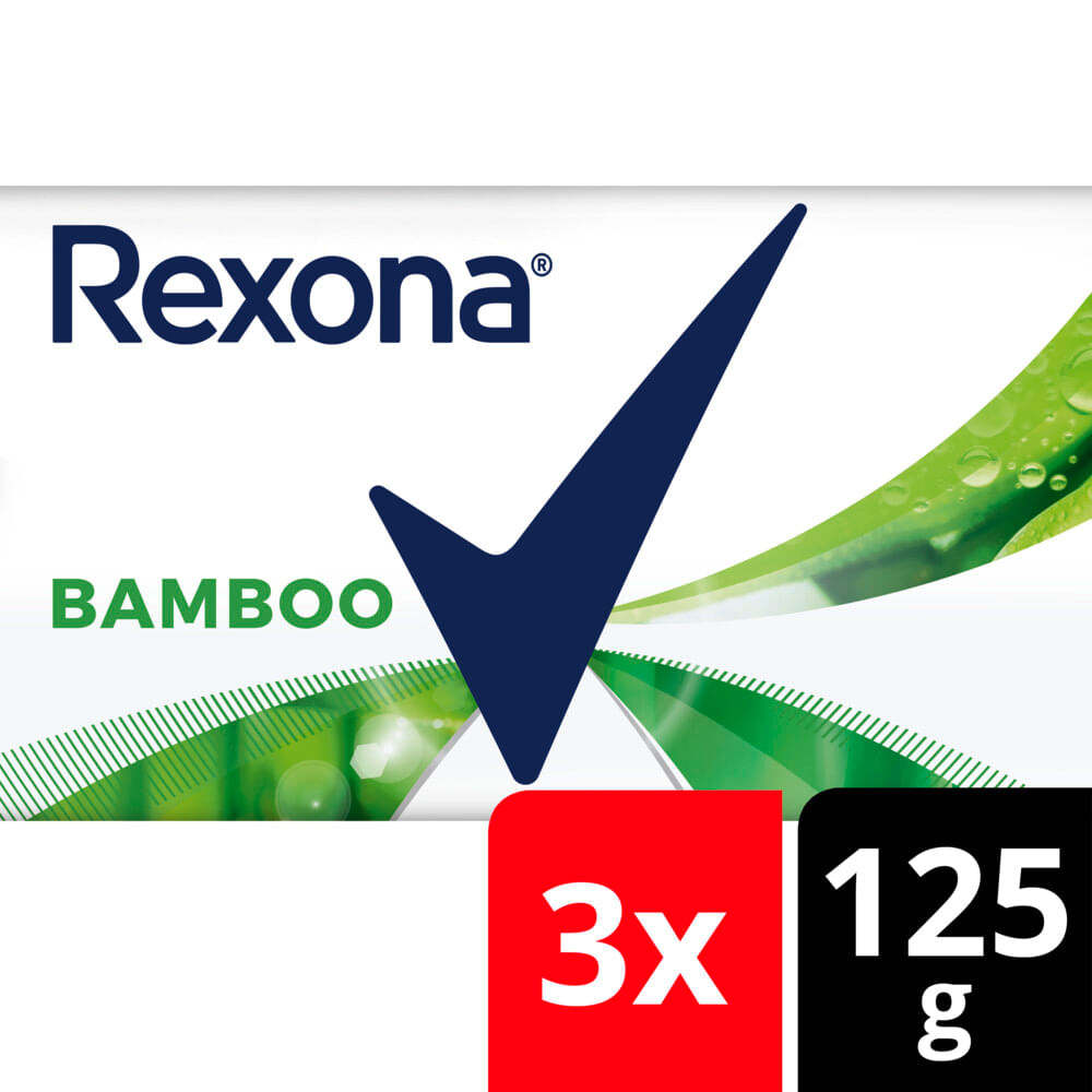 Jabon En Barra Rexona Bamboo Multipack 3 X 125 Gr.
