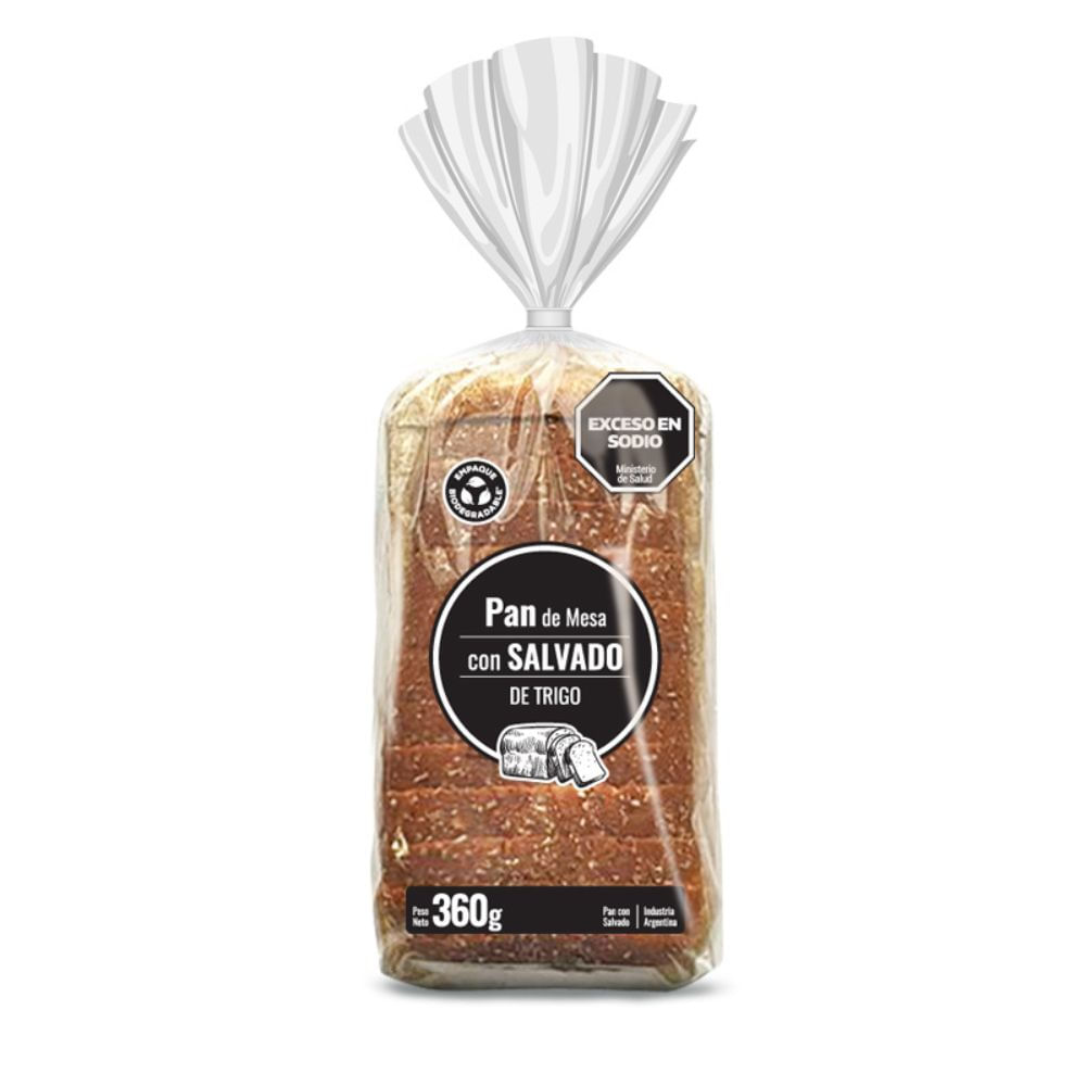 Pan De Molde Salvado 360 Gr.