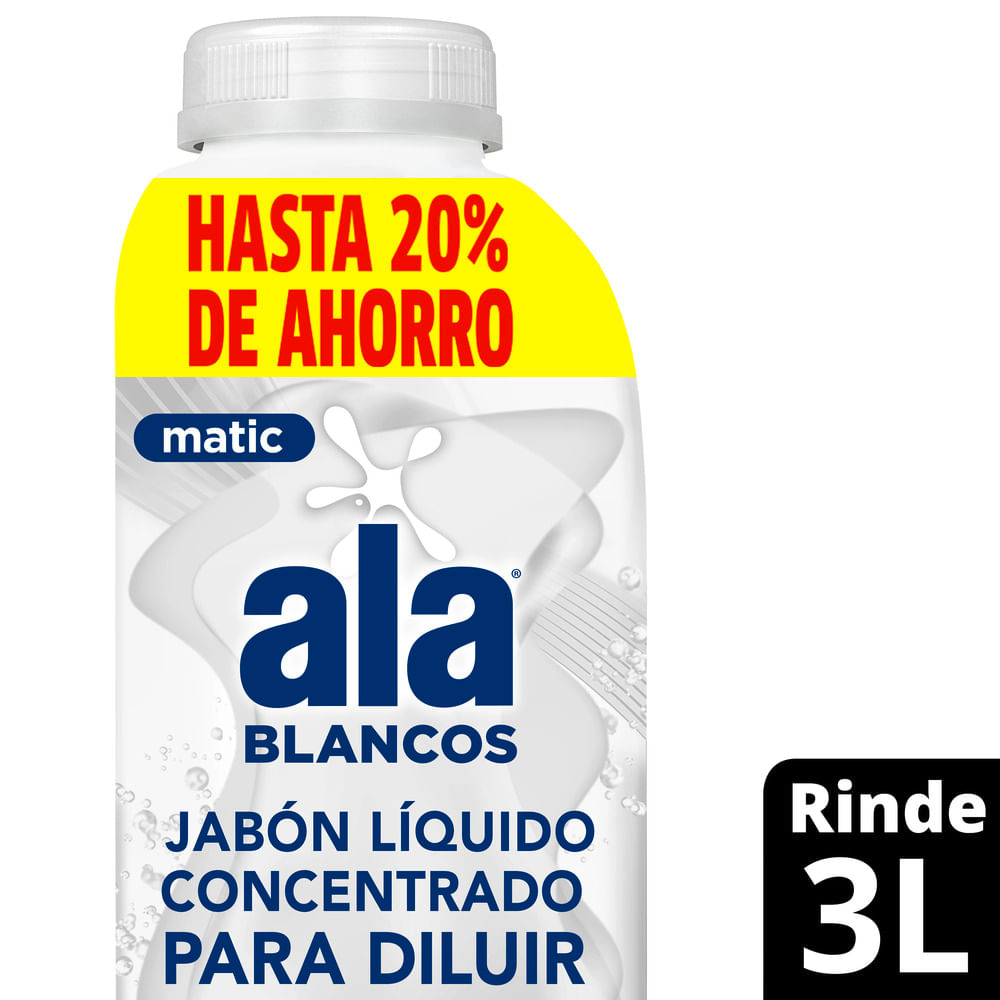 Jabon Liquido Concentrado Para Diluir Ala Baja Espuma 500 Ml.