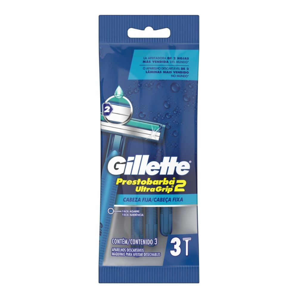 Maquina De Afeitar Presto Barba 2 Gillette 3 Ud.