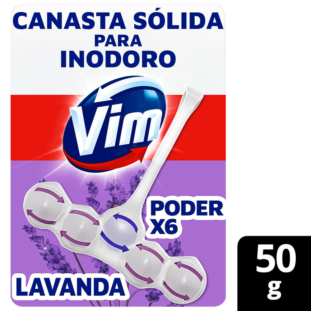 Canasta Para Bano Vim Lavanda Poder X6 50 Gr.