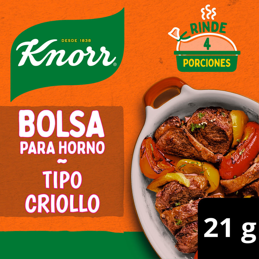 Condimento Sabor al Horno Knorr Tipo Criollo 21 Gr.