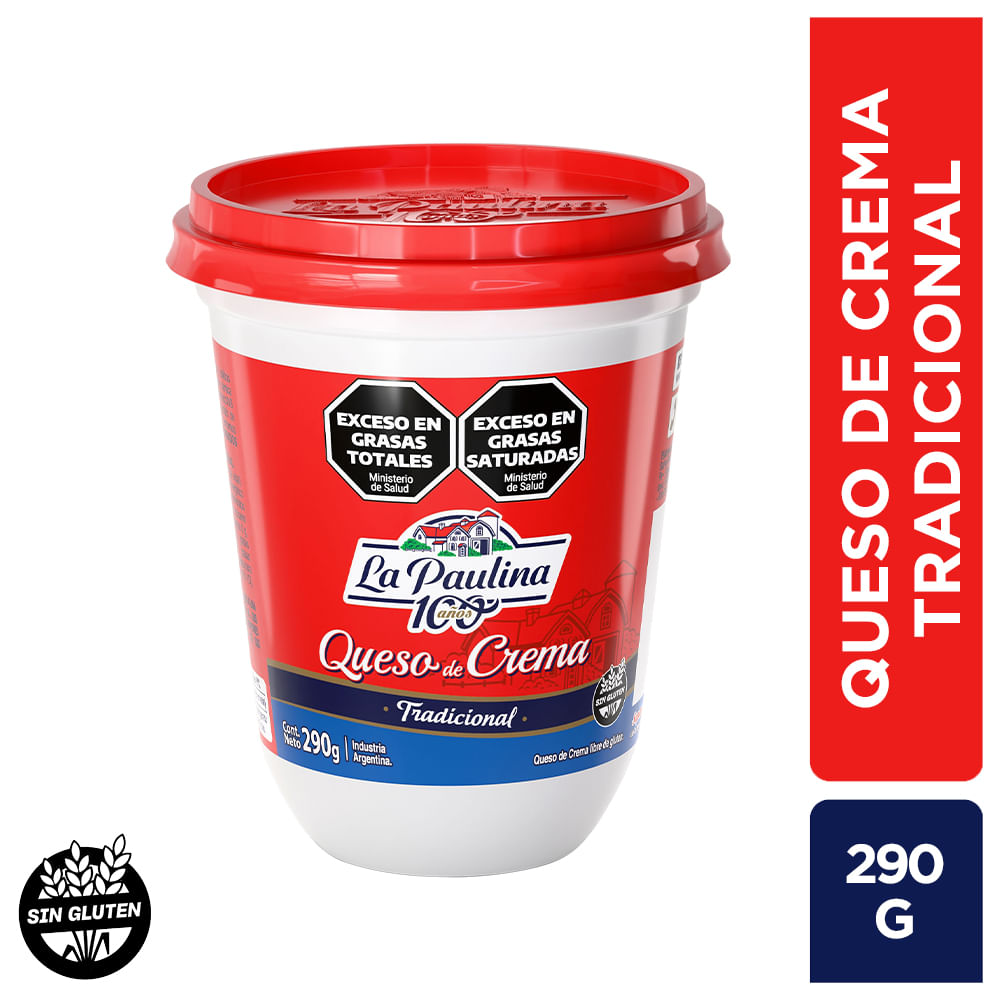 Queso de Crema Clásico La Paulina 290 Gr.