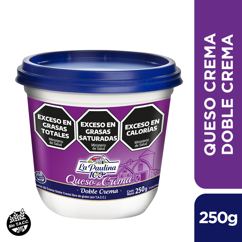 Queso de crema La Paulina Doble crema 250 Gr.