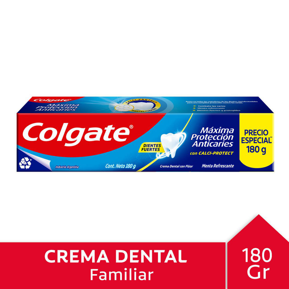 Pasta Dental Colgate Maxima Proteccion Anticaries 180 Gr.