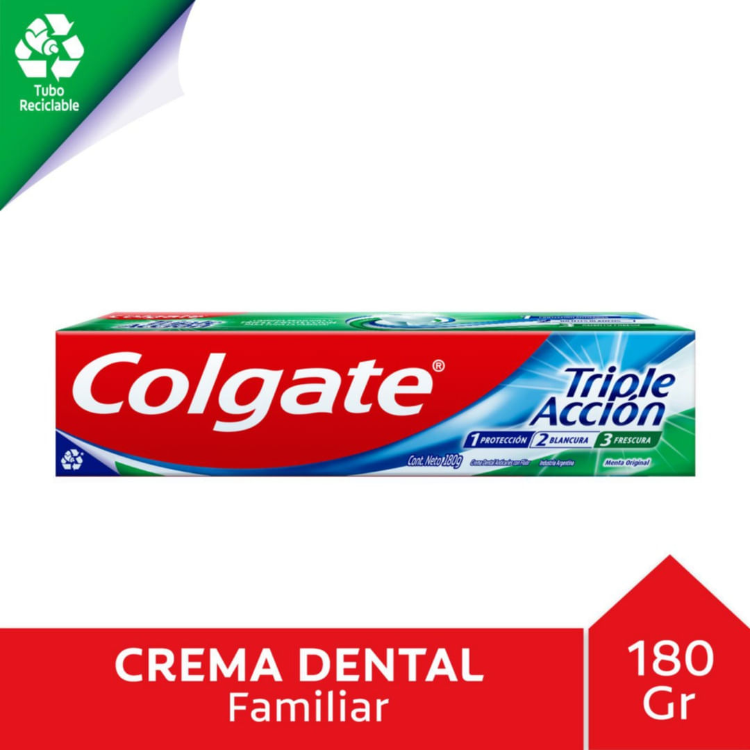 Pasta Dental Colgate Triple Accion 180 Gr.
