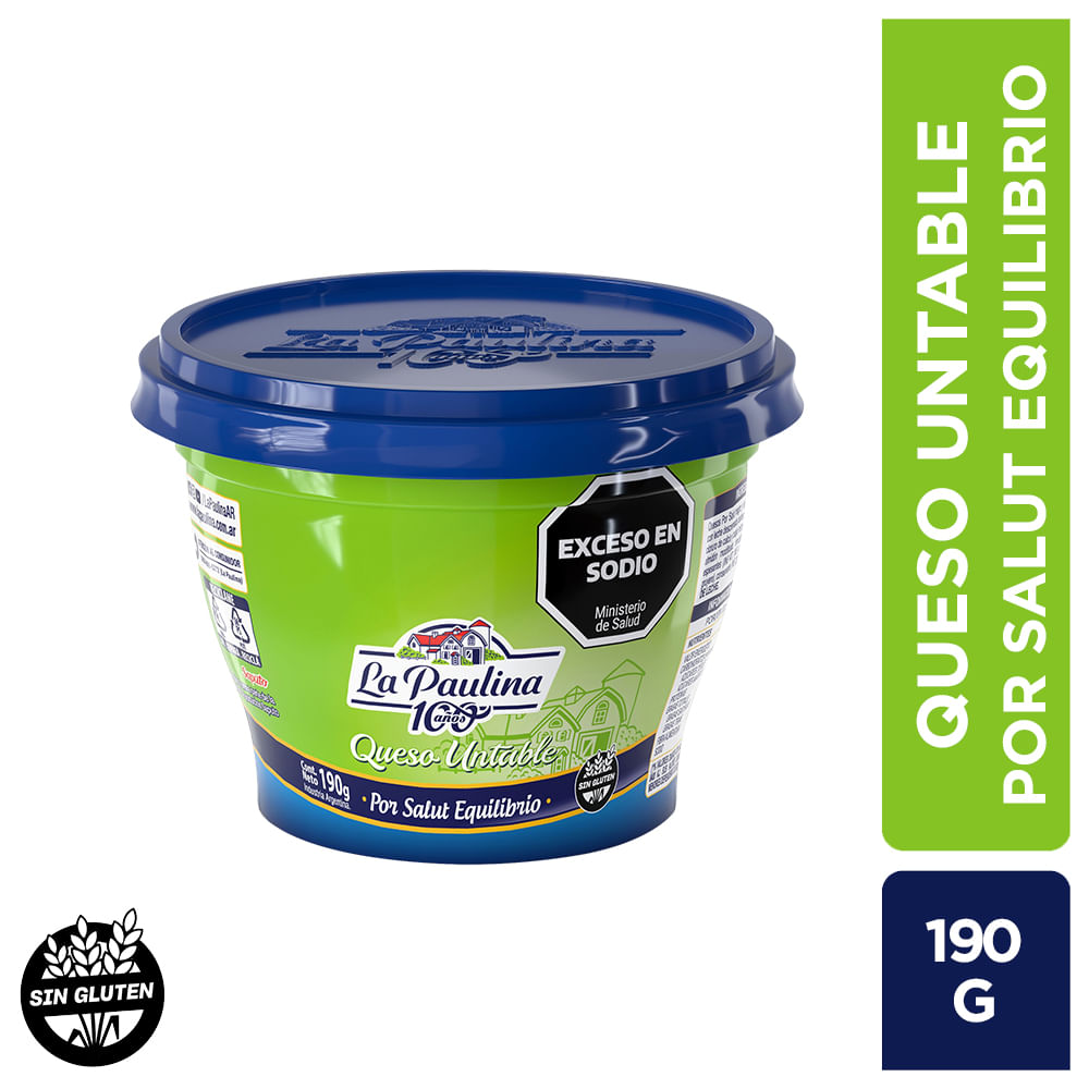 Queso Untable La Paulina Port Salut Light 190 Gr.